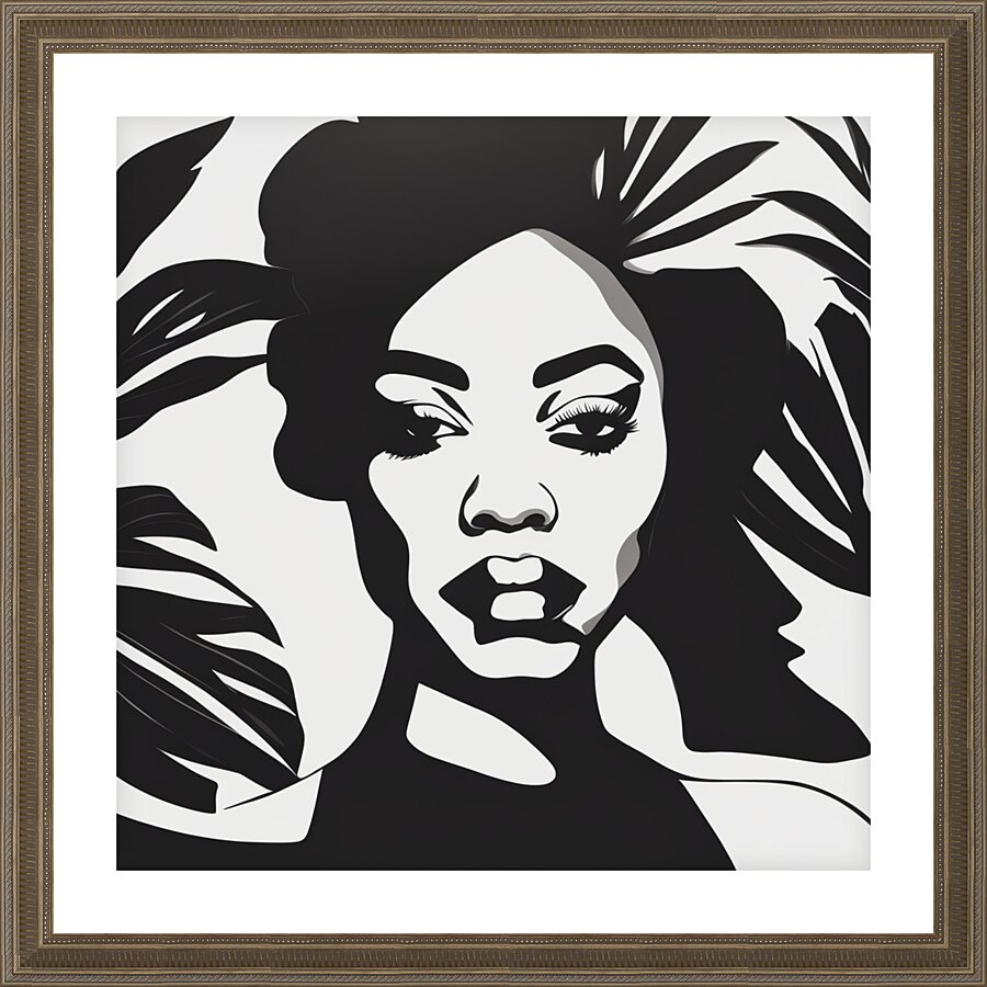 Silhouette of Strength Collection 2 - The Artful Mane 10 Picture Frame print