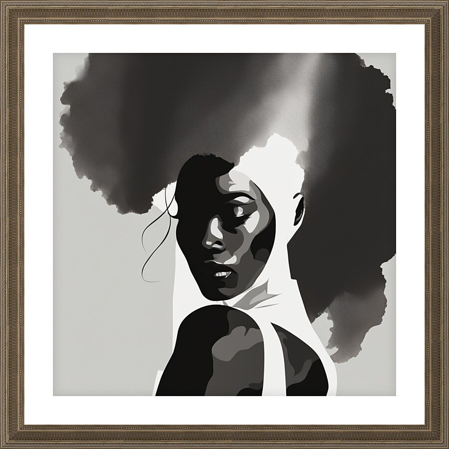 Silhouette of Strength Collection 2 - The Artful Mane 11 Picture Frame print