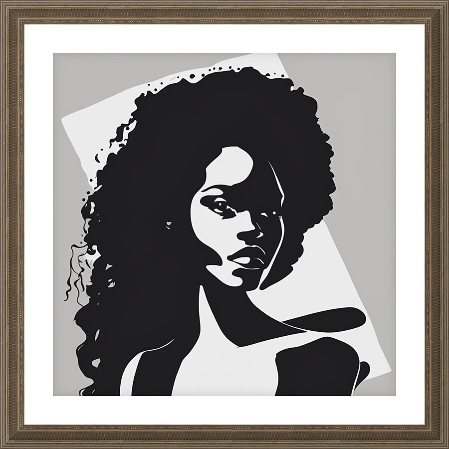 Silhouette of Strength Collection 2 - The Artful Mane 12 Picture Frame print