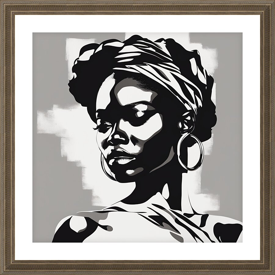 Silhouette of Strength Collection 2 - The Artful Mane 14 Picture Frame print