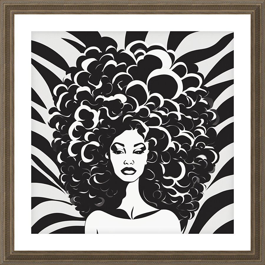 Silhouette of Strength Collection 2 - The Artful Mane 15 Impression et Cadre photo