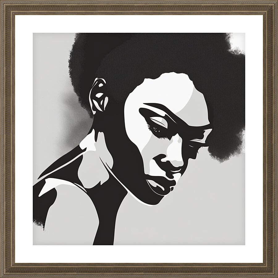 Silhouette of Strength Collection 2 - The Artful Mane 16 Picture Frame print