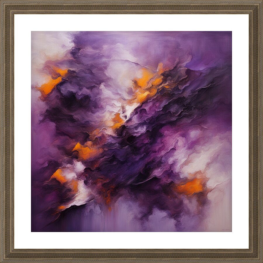 The Purle Aurora 3 Picture Frame print