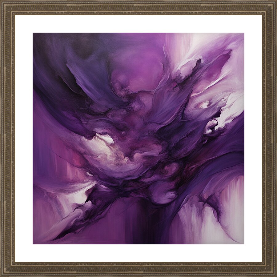 The Purle Aurora 4 Picture Frame print
