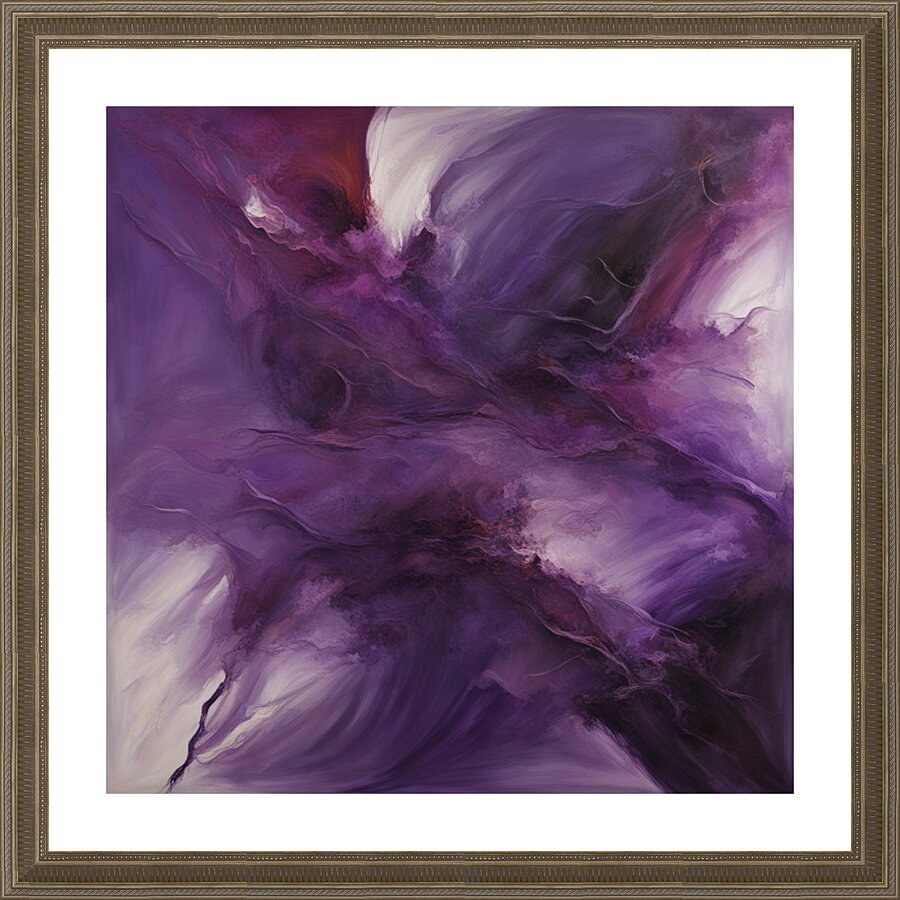 The Purle Aurora 7 Picture Frame print