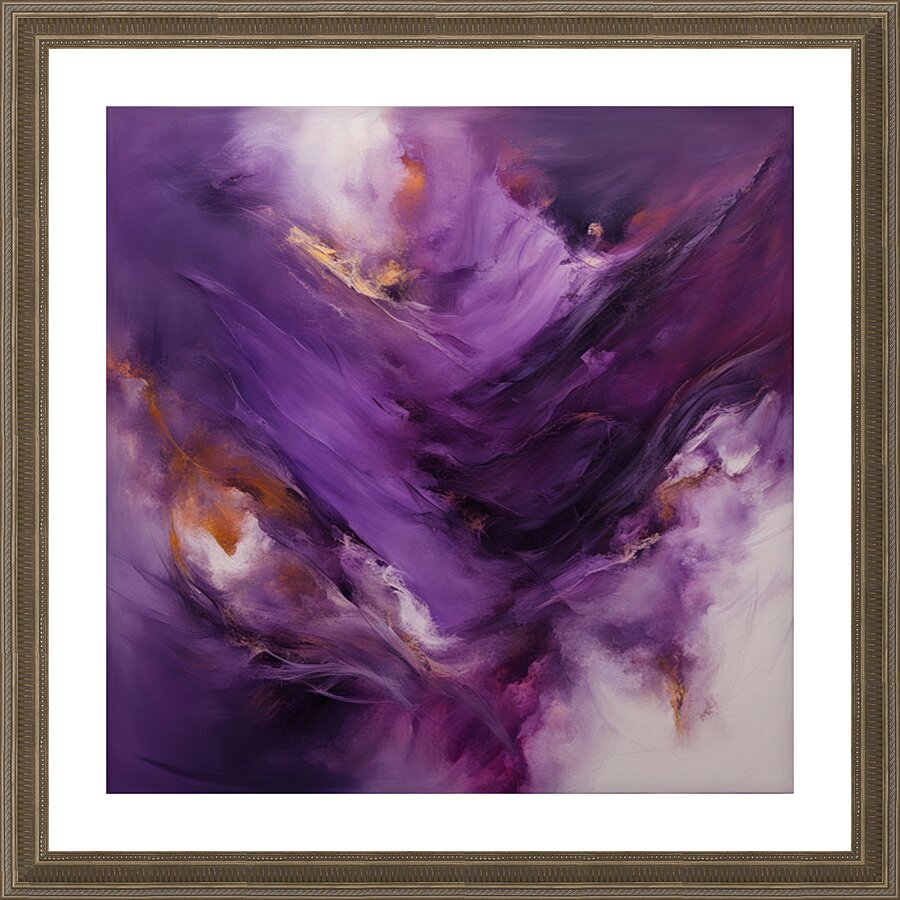 The Purle Aurora 9 Picture Frame print