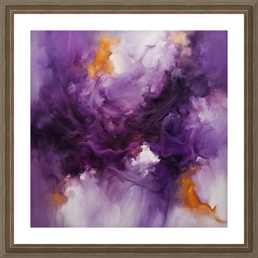 The Purle Aurora 11 Picture Frame print