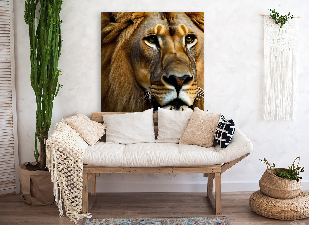 The Hunt. Lion Reproduction