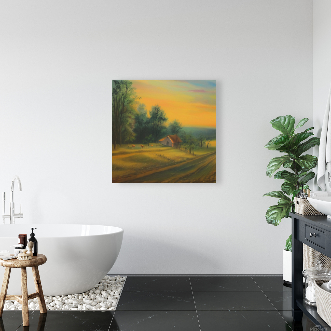 Tranquility. Countryside. Reproduction