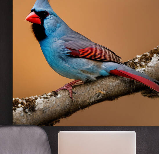 Colorful Cardinal  Reproduction