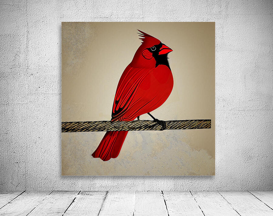 The Observing Cardinal  Wall Preview