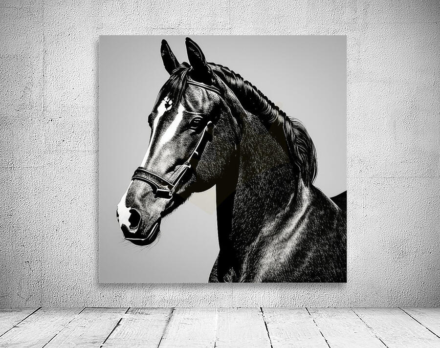 Sinbad. Horse. Line Art. Wall Preview