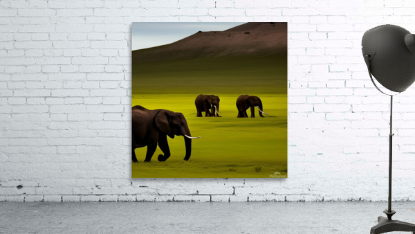Serene. Elephants Wall Preview