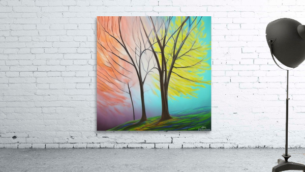 A Walk in Paradise. Abstract.  Wall Preview