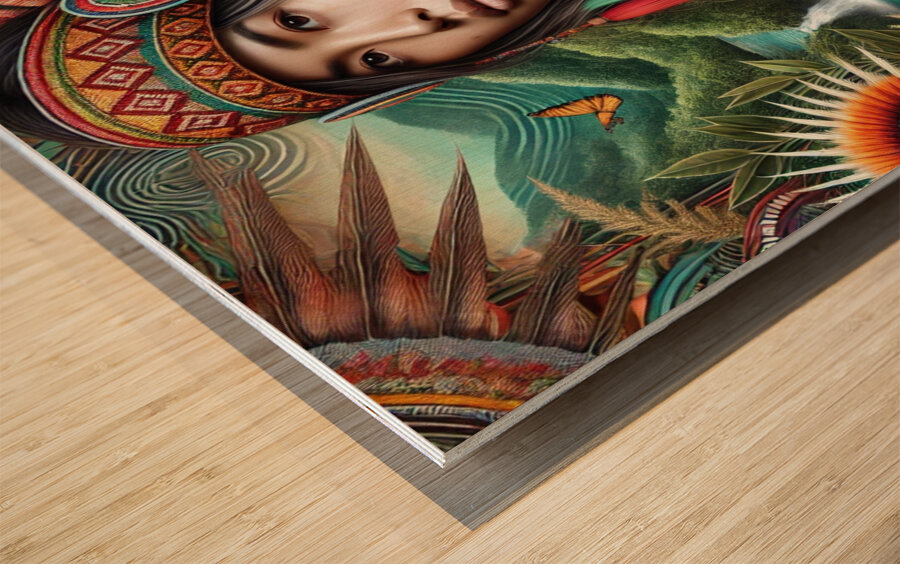 Indigenous Beauty  Wood print