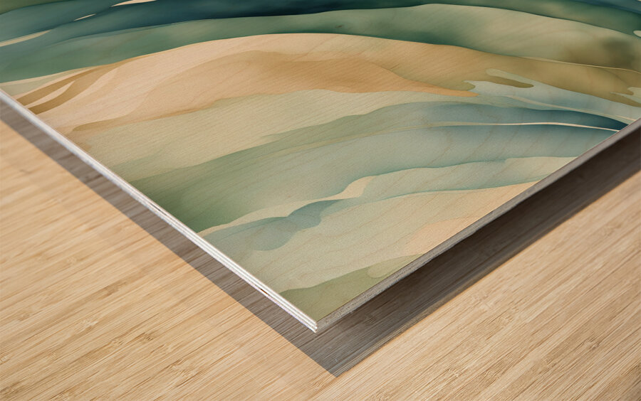 Ethereal Elements 4k Wood print