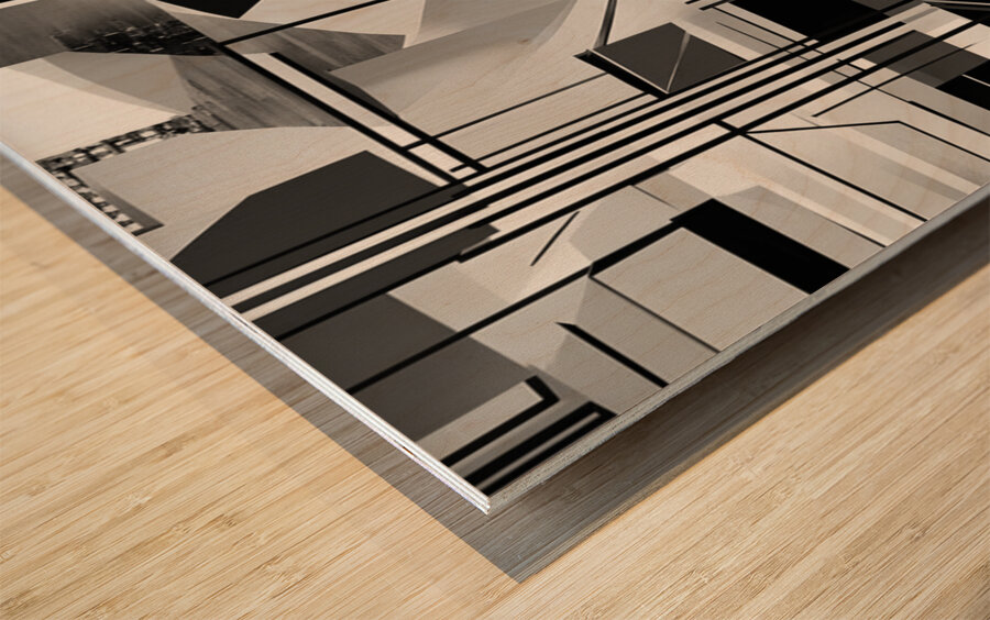 Urban Echo 4 Wood print