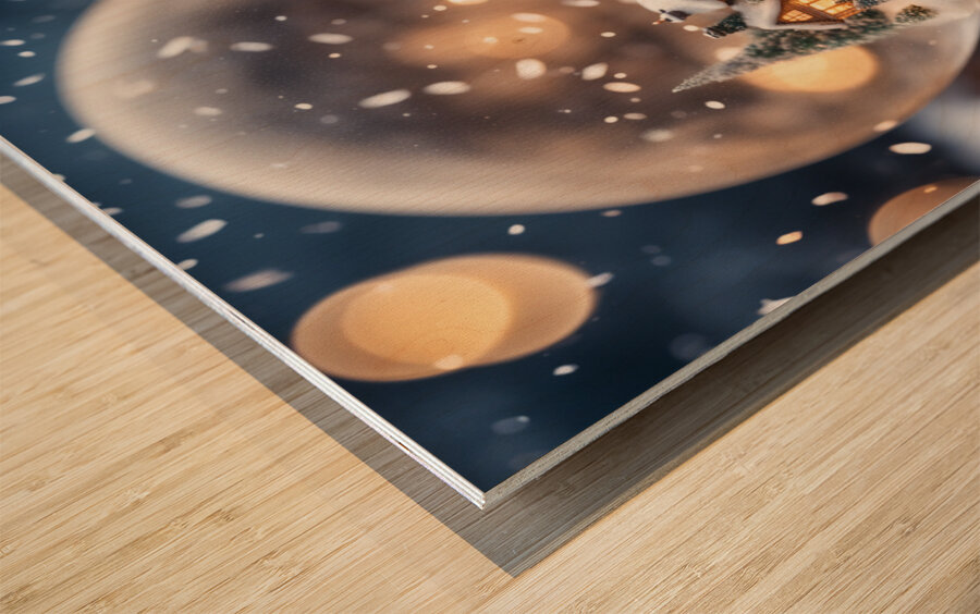 Winter Wonderland & Christmas Celebration 6 Wood print