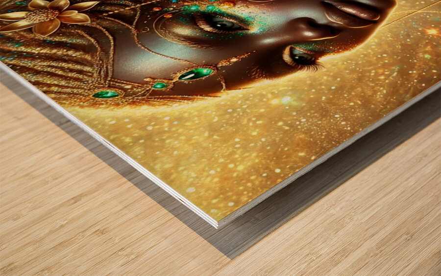 Melonated Avatars Collection 1 3 Wood print