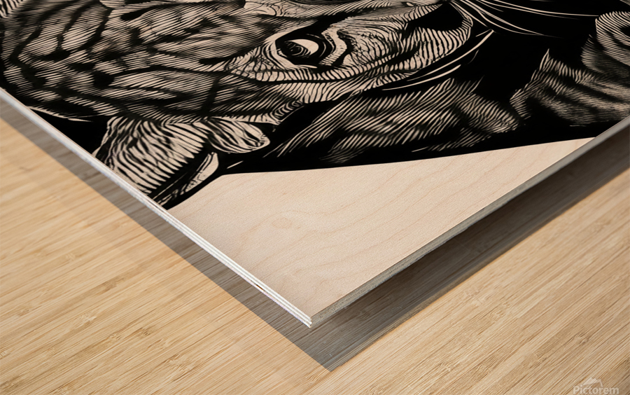Comfort Zone.  Wood print