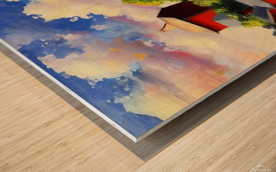 The Homestead. Wood print