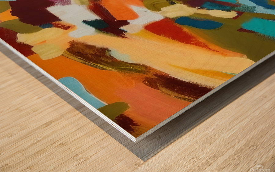 Dimensions. Abstract. Wood print