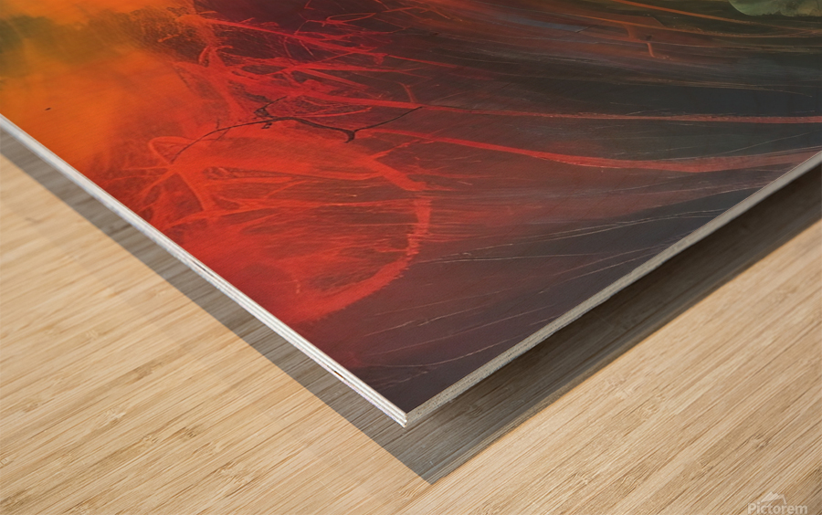 Reluctance. Abstract Wood print