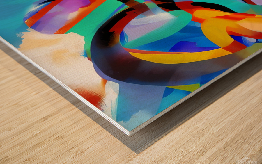 Swirls. Abstract. Wood print