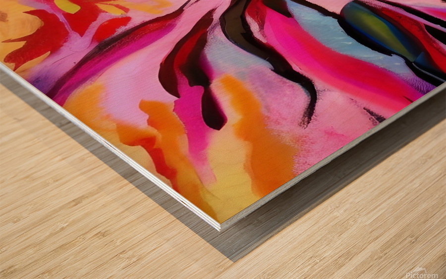 Splash. Abstract. Wood print