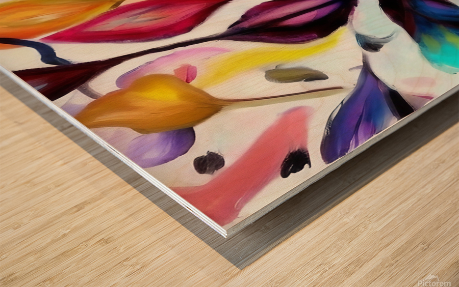 Branching Out. Abstract.  Impression sur bois