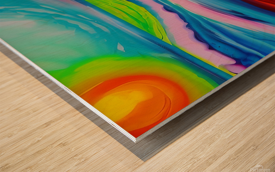 Good Morning. Abstract. Wood print