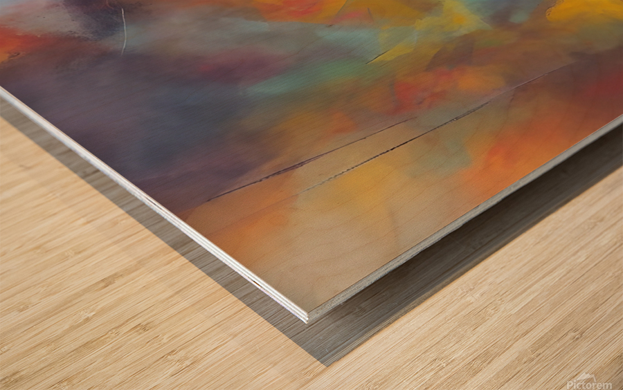 Another Day. Abstract. Wood print