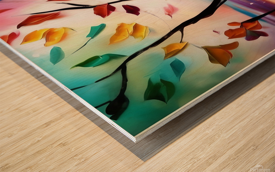 Trees of Manifestation. Abstract. Wood print