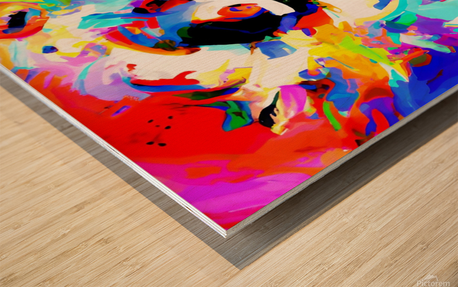 Feminine Energy. Abstract. Wood print