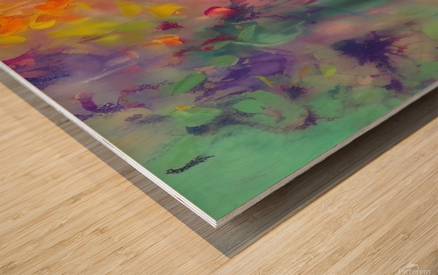 Rinsed. Abstract. Wood print