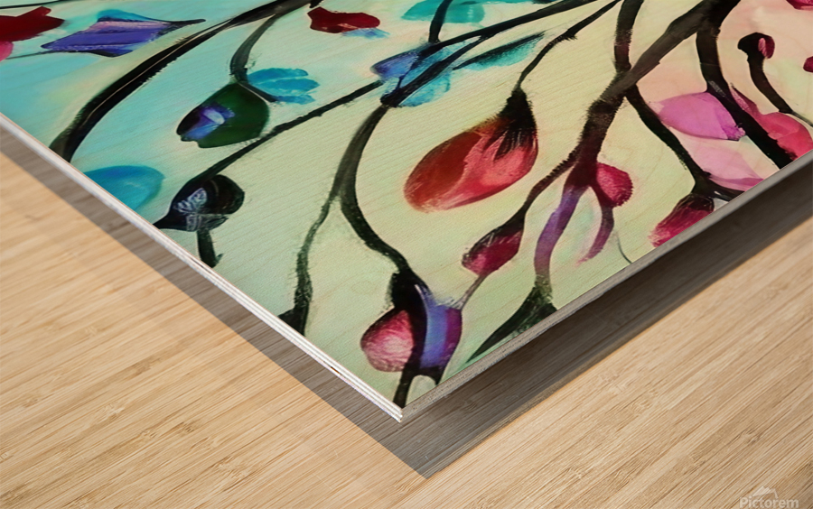 Branched Light. Part 2. Abstract. Wood print