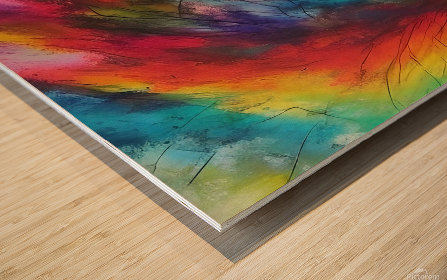 Ambition. Abstract. Wood print