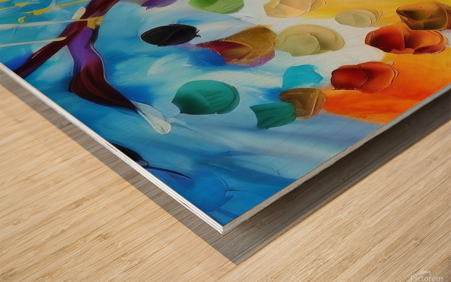 Tree of Fruit. Abstract. Wood print