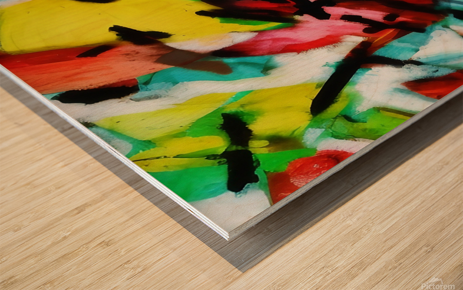 Nature Walk. Abstract. Wood print