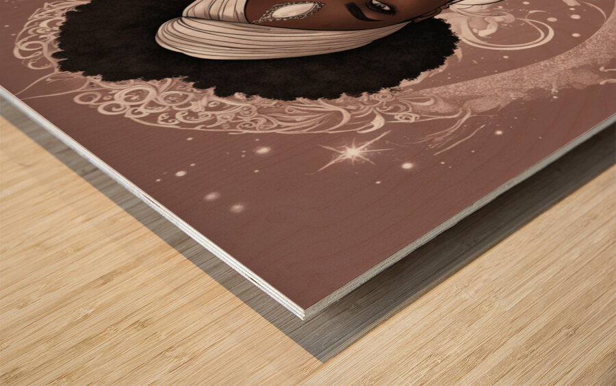 Melanin Magic  22 Wood print