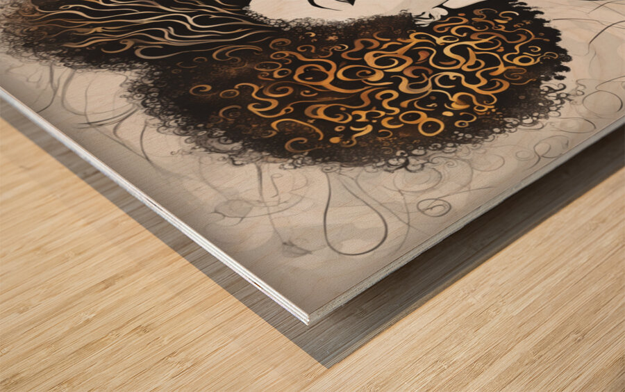 Melanin Magic  4 Wood print