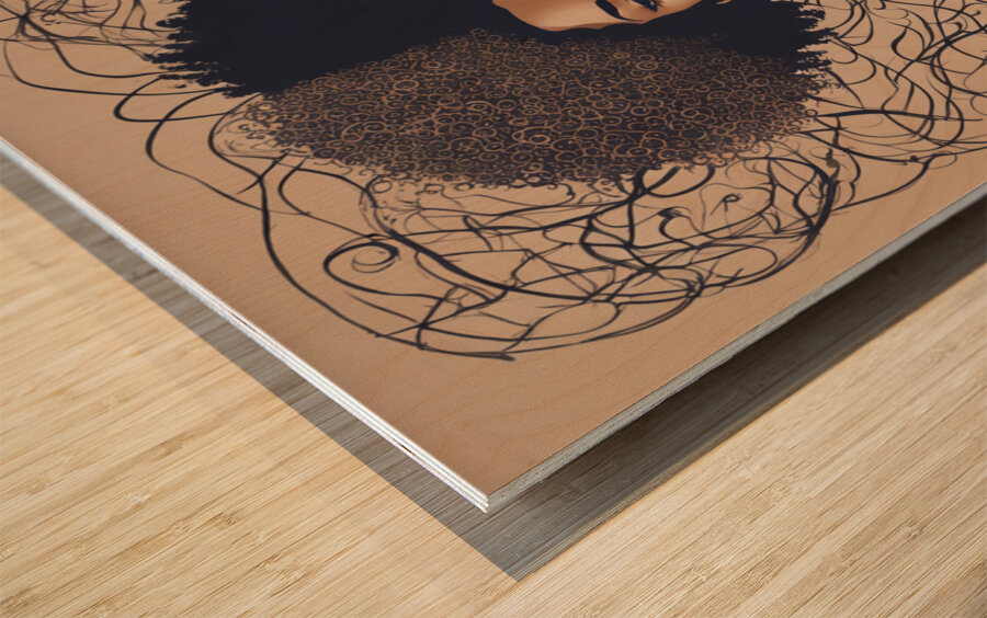 Melanin Magic  5 Wood print