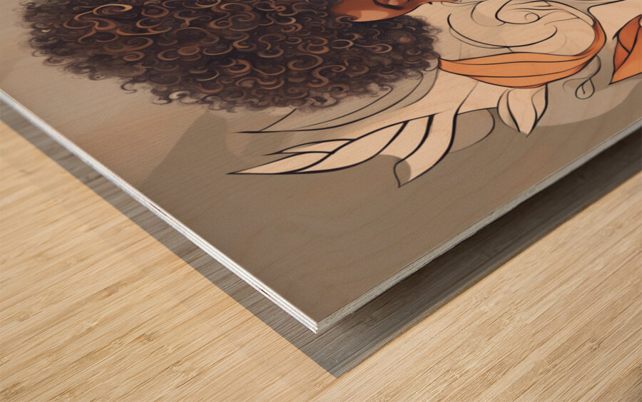 Melanin Magic  14 Wood print