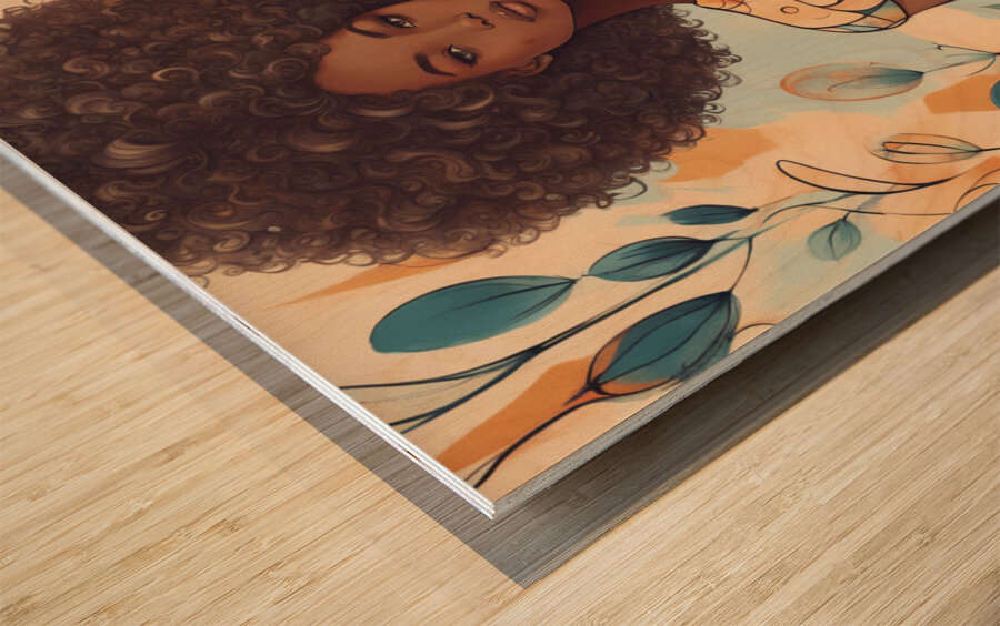 Melanin Magic  25 Wood print