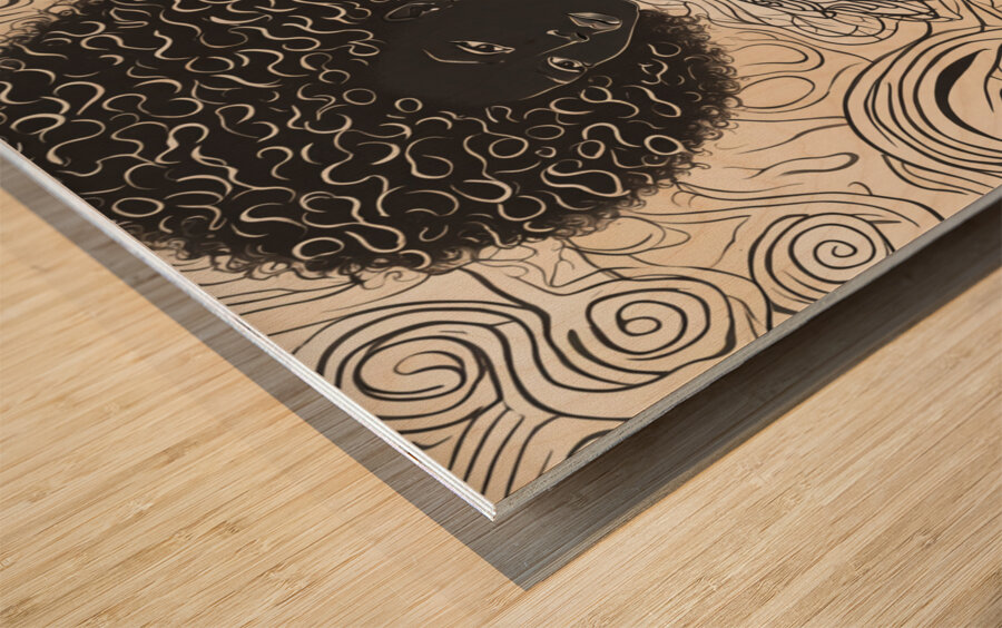 Melanin Magic  26 Wood print
