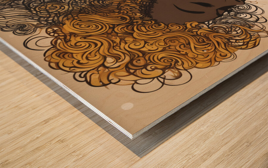 Melanin Magic  27 Wood print