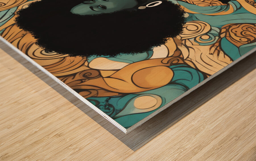 Melanin Magic  29 Impression sur bois