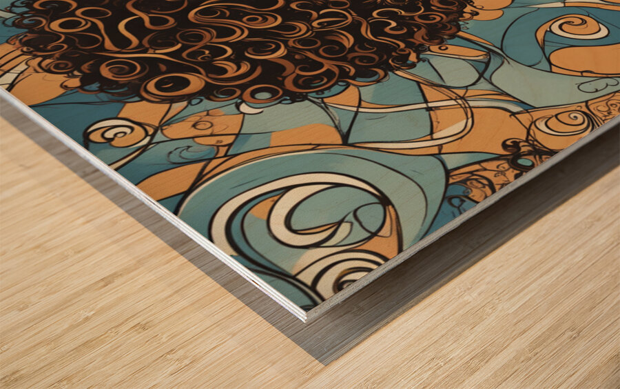 Melanin Magic  33 Wood print