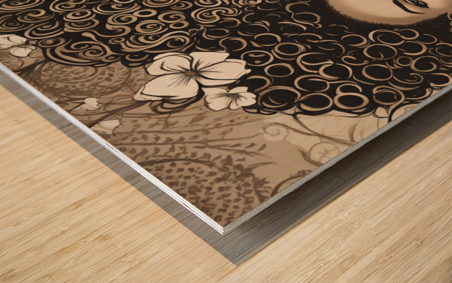 Melanin Magic  41 Wood print