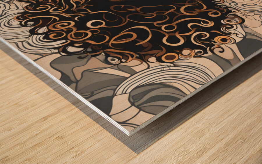 Melanin Magic  42 Wood print